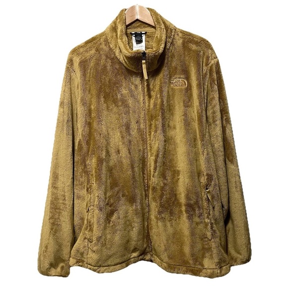 The North Face Women’s Osito Fleece Jacket 3X Brown Khaki Full Zip Warm - Picture 1 of 6